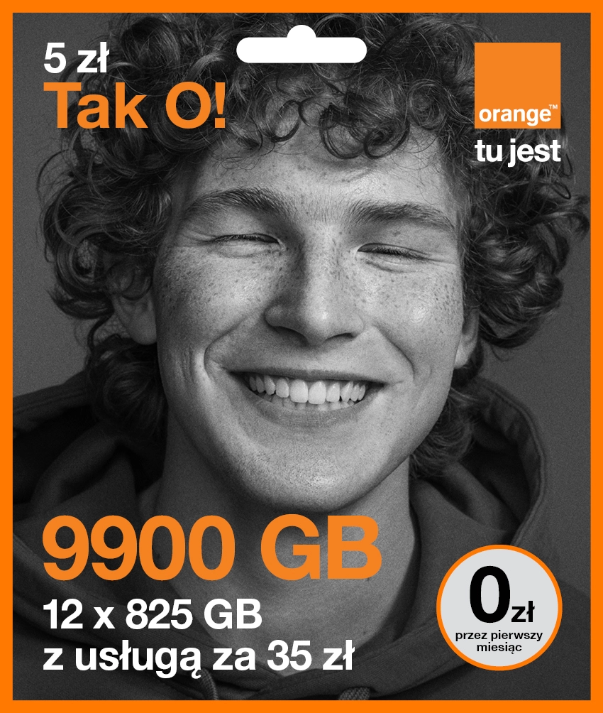 Pakiet 9900GB, 12 x 825GB z usługą za 35zł